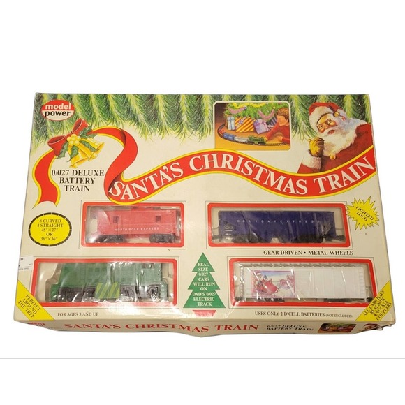 Rare Model Power Santas Christmas Train Deluxe Battery Train No.652 *Untested